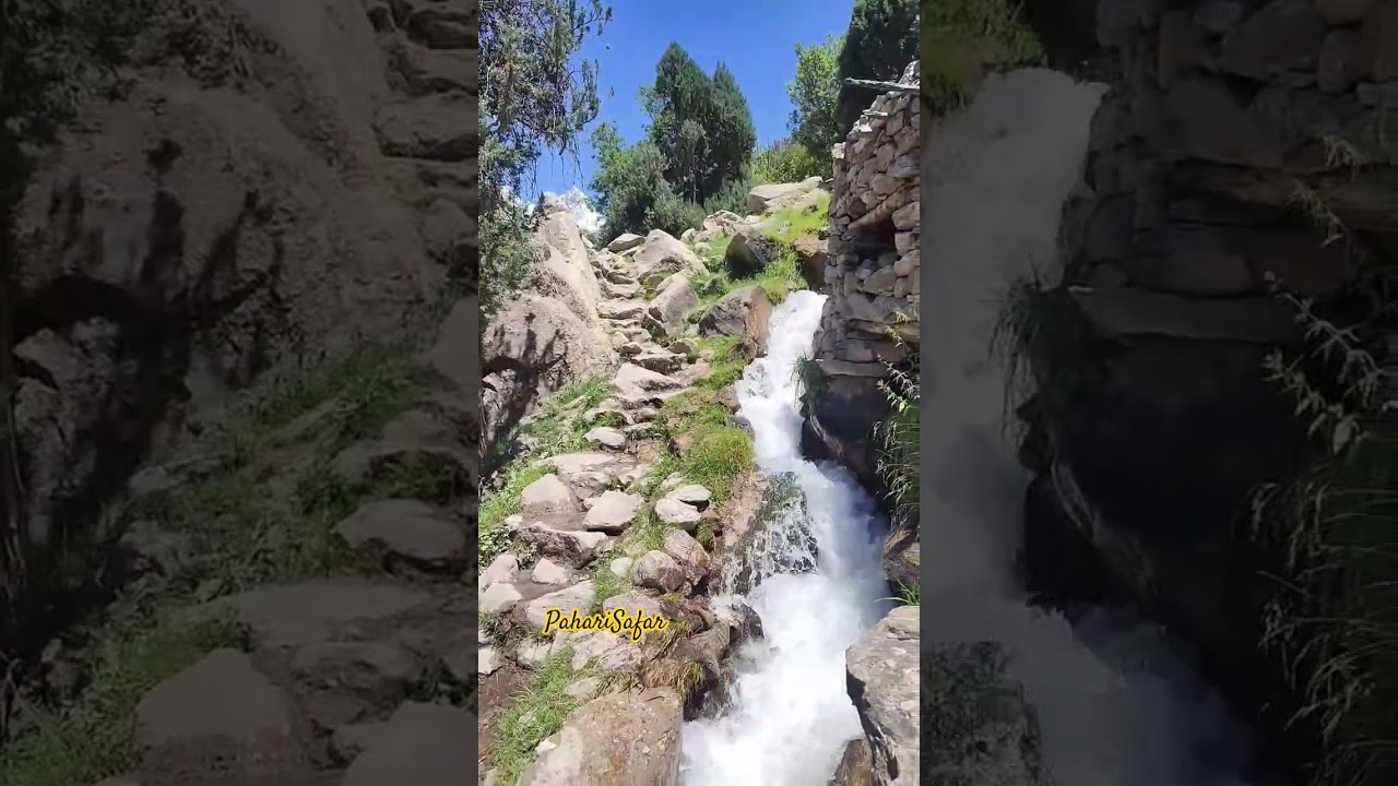 sound of fresh glacier water | laila peak | Haramosh valley Gilgit Baltistan