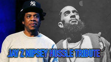 JAY-Z Nipsey Hussle Tribute Freestyle LYRICS + VISUALIZED | Webster Hall BSides 2 Performance