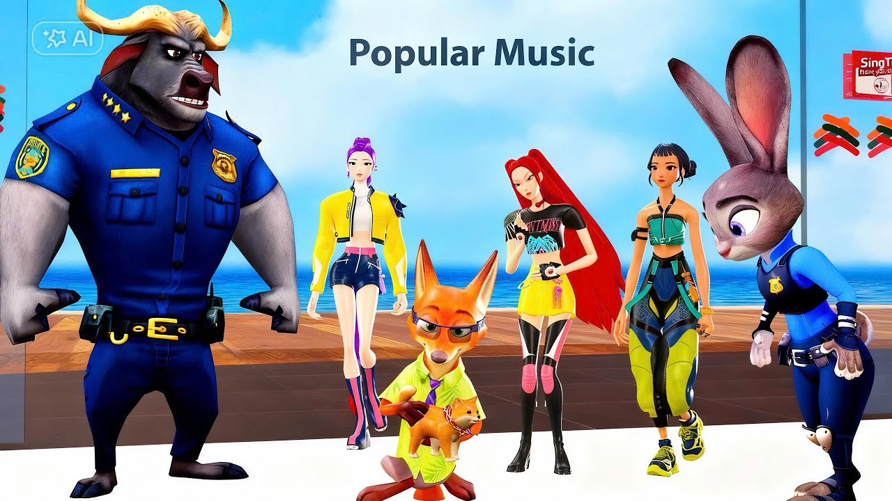 Zootopia X Virtual Idols City Dance   Zootopia x Anime The Ultimate Music Video