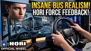 Realistic Bus Simulator Driving with HORI Force Feedback Wheel!