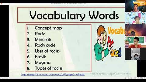 Rocks and Minerals Concept map