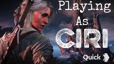 Witcher 3: Wild Hunt -PLAYING AS CIRI!