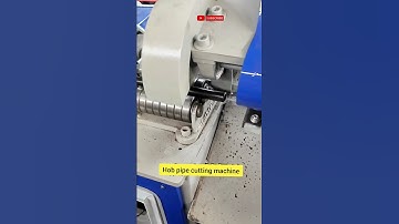 Part 83 Automatic feeding hob pipe cutting machine for fast cutting without burrs.😱
