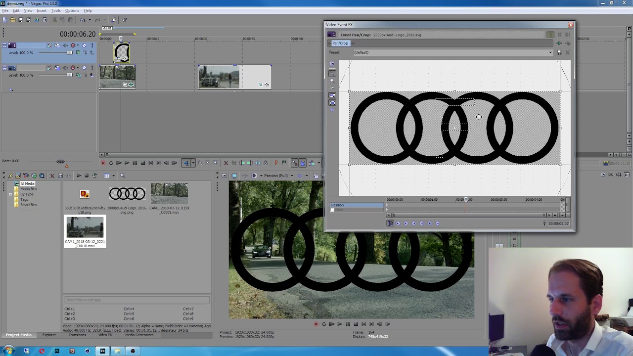 Sony Vegas Pro Recadrage Video Tutoriel En Francais Logiciel De Montage Video Simple Youtube