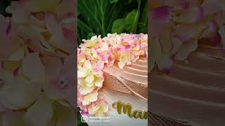 Wave Cake Com Dourado Rose