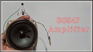 Bc547 transistor audio amplifier || how to make mini audio amplifier | science project 505