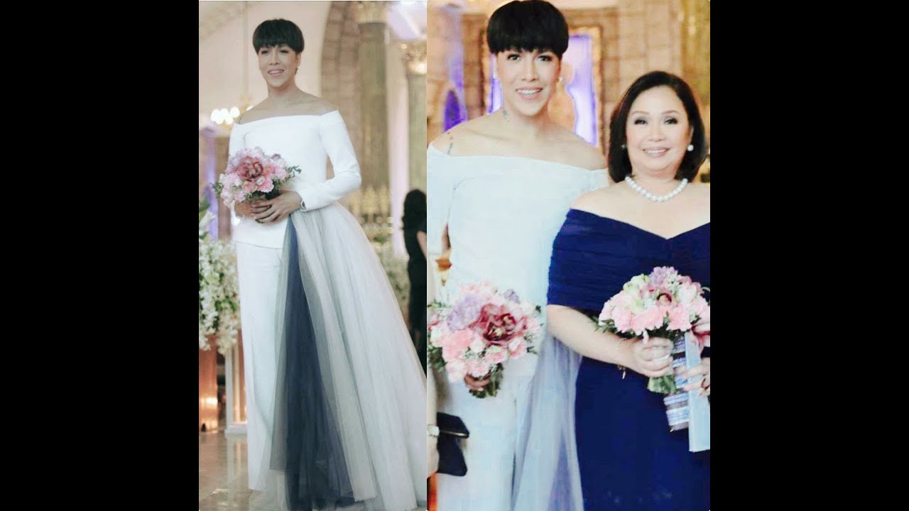 ViceGanda @Vice Ganda wearing a #MichaelLeyva #weddinggown for