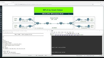 7 MPLS L3VPN with RIPv2 between PE CE Configuration by ArashDeljoo - Part1/7
