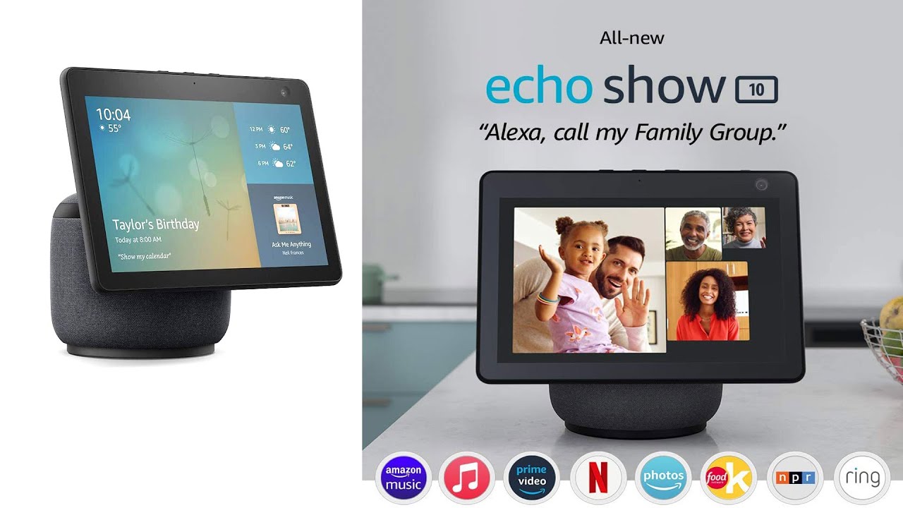 All new Echo Show 10 3rd Gen HD smart display with motion and Alexa ...