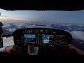 Sunset approach to Helsinki (OH-WOW, DA40NG)