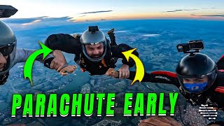Skydiver Deploys Parachute Early During High Altitude Skydive