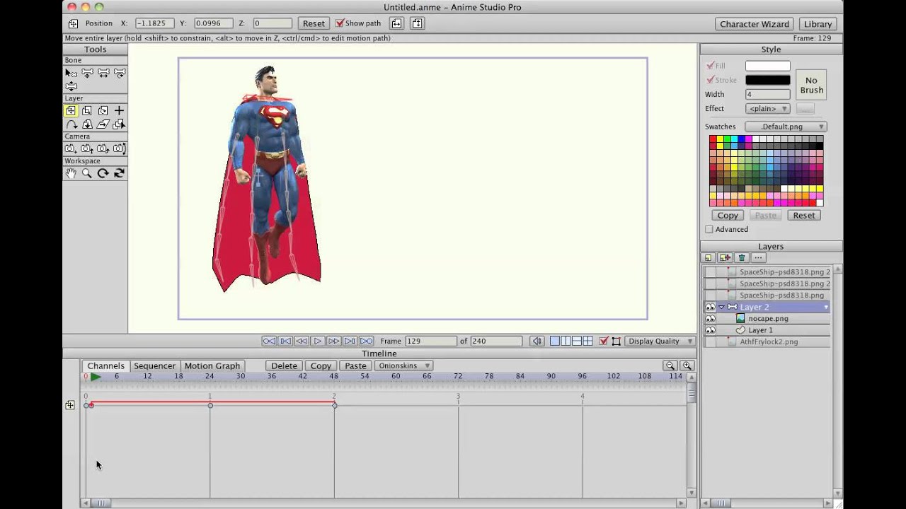 How to create a continuous hover motion in   Anime Studio Pro - MOHO Pro