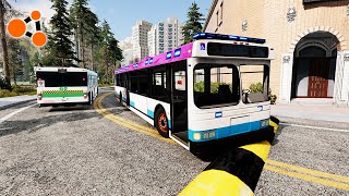 Buses Vs Speedbump Beamng.drive Beamng Crashes Tv