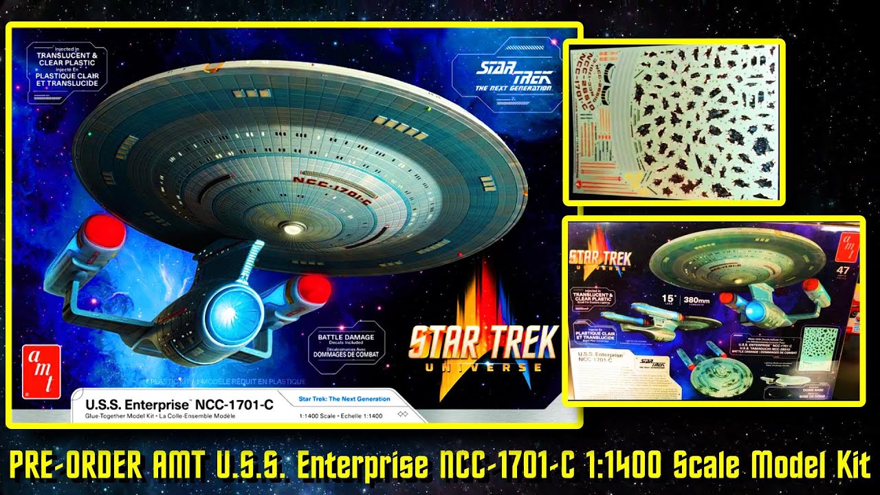 PRE-ORDER AMT Star Trek The Next Generation USS Enterprise NCC-1701-C 1 ...