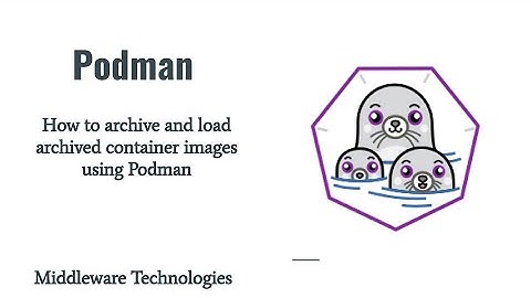 How to archive and load archived container images using Podman