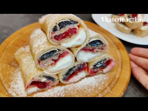 Такие блины вы точно не пробовали! Нежные блинчики с тремя начинками! Блины на молоке и кипятке!