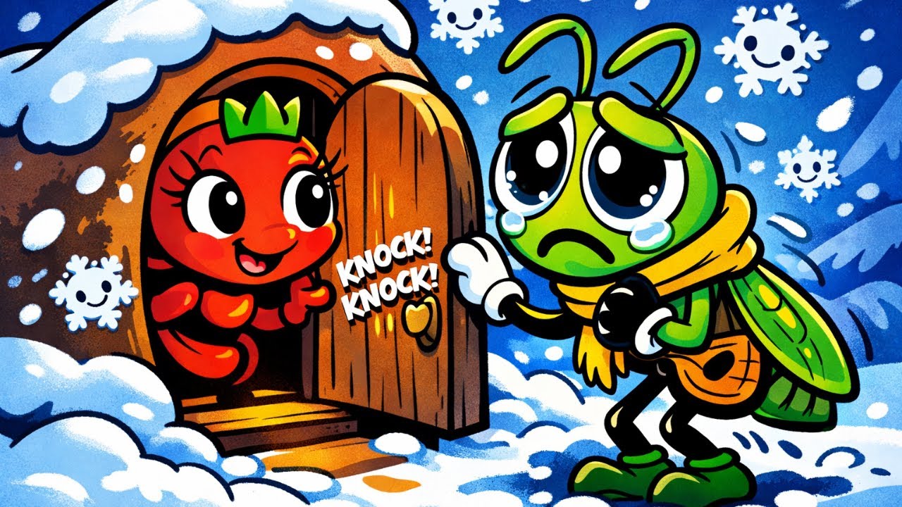 चींटी और टिड्डे की कहानी | HINDI KIDS STORIES | HINDI KAHANIYA | KIDS MORAL STORY 