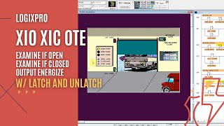 LOGIXPRO DOOR | XIO XIC OTE & Latch Unlatch | PLC Program & Simulation Tutorial for Beginners