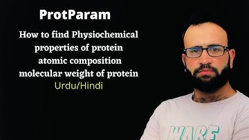 Protparam tool,to find Physio chemical properties of protein with atomic composition