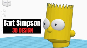 TinkerCAD - Tutorial for Beginners - How to 3D Design Bart Simpson - The Simpsons