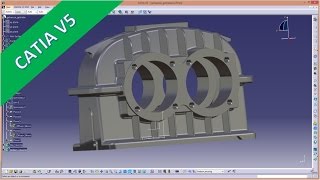 Getriebegehaeuse part 4 - Innenvolumen  - Catia v5 Methodik Training - Multibody
