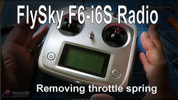 RC Quick Tips - FlySky FS-i6S radio - Removing the throttle spring