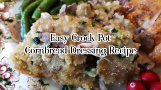 Easy Crock Pot Cornbread Dressing Dressing Recipe: A Southern comfort food side dish