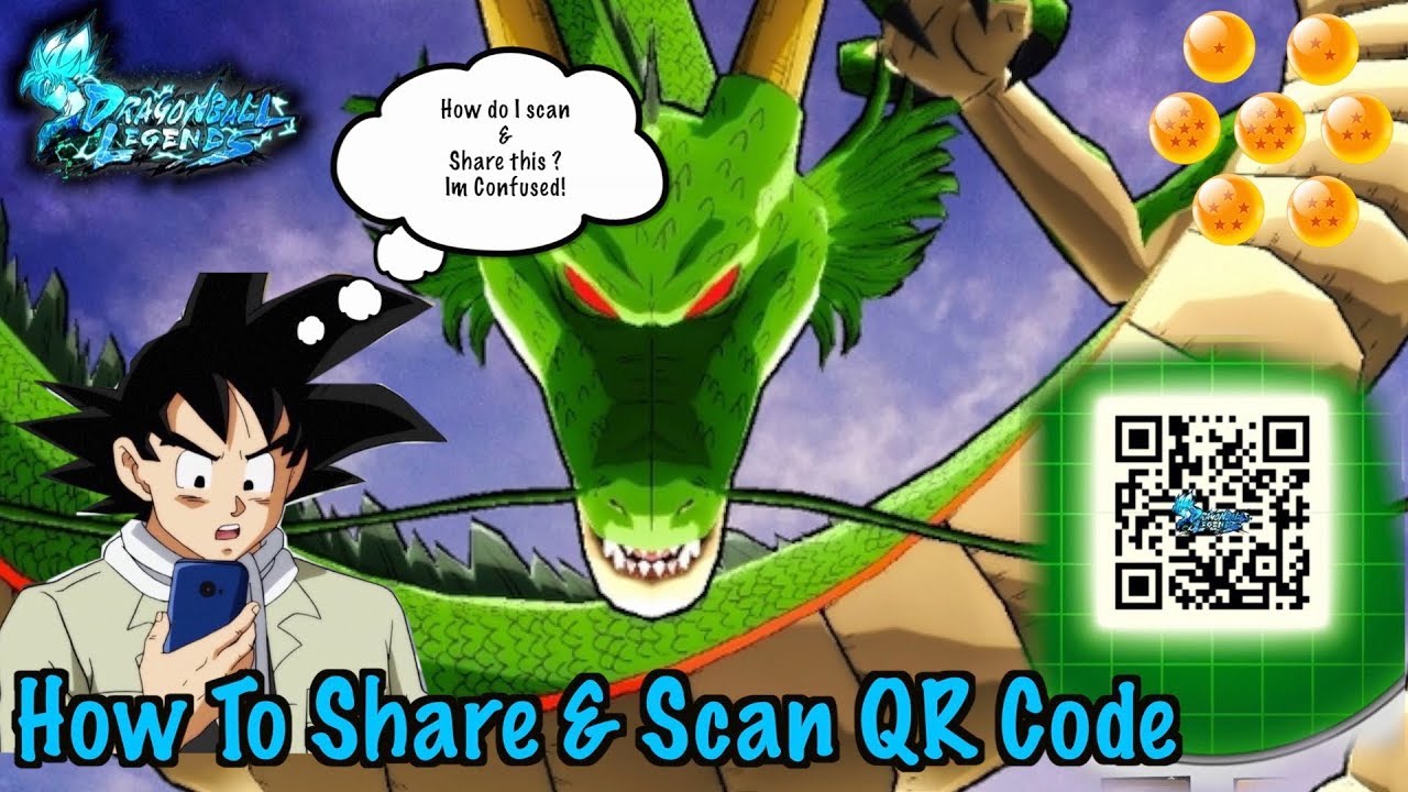 How To Share Qr Codes For Dragon Balls Dragon Ball Legends Youtube