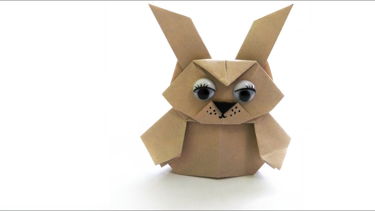 Origami Finger Puppet - Bunny - YouTube
