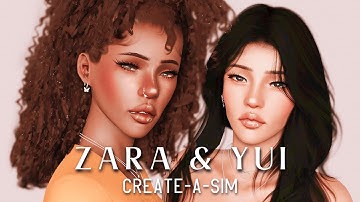 ZARA & YUI ⊹ ࣪ ˖ Create-a-Sim | The Sims 3 | Aesthetic & Realistic (Download Links)
