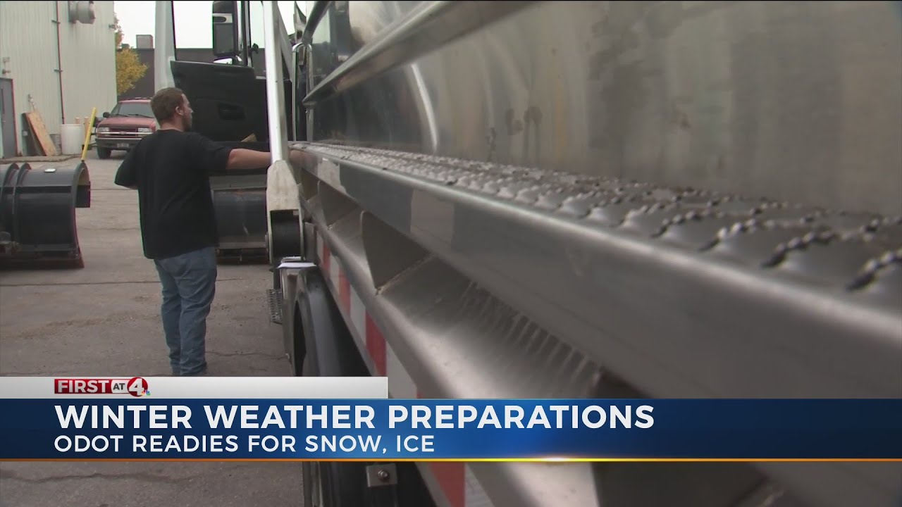 ODOT preparing for snow, ice - YouTube