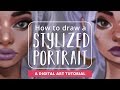 🎓 Digital Art Tutorial: Stylized Portraits