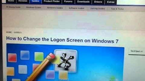 How to Change the Logon Screen on Windows XP,7,vista