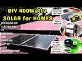 400Watts DIY Solar Power System for homes | 1,200Wh energy design Upgradeable to 3.9KW-hr | Off-grid