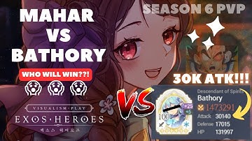Mahar vs Bathory Season 6 Auto PVP Exos Heroes 2023
