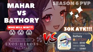Mahar vs Bathory Season 6 Auto PVP Exos Heroes 2023