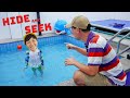 키즈 풀빌라에서 예준이와 아빠의 숨바꼭질 놀이 아이플러스 펜션 수영장 물놀이 Hide and Seek in Kids Pool Villa House