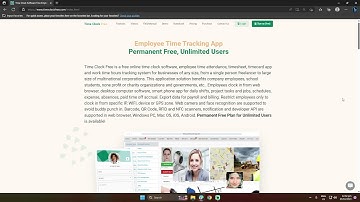 Introduction to Time Clock Free, Time Clock Software App, https://www.timeclockfree.com