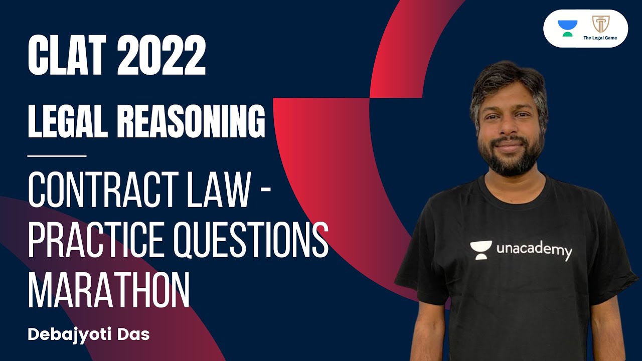 Contract Law - Practice Questions Marathon l Legal Reasoning l CLAT ...