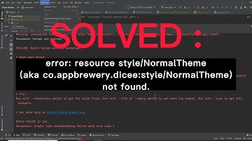 error: resource style/NormalTheme  not found.(SOLVED)
