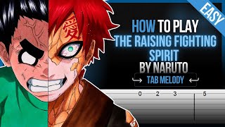 PDF Sample Raising Fighting Spirit - Naruto on guitar guitar tab & chords by TabMasterStrings.