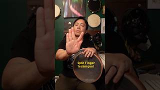 Split Finger Technique on Frame Drum
