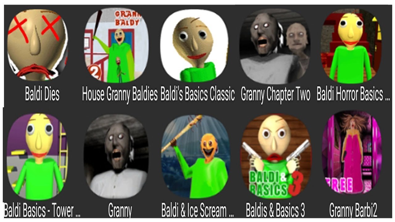 Horror gameplay #03 : Baldi dies, House Granny Bakdies, Baldis Basics Classic, Granny Chapter two