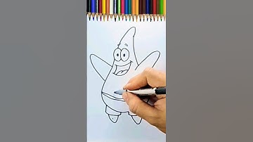 Click my channel for full and more videos #drawing  #coloring #patrickstar #patrick