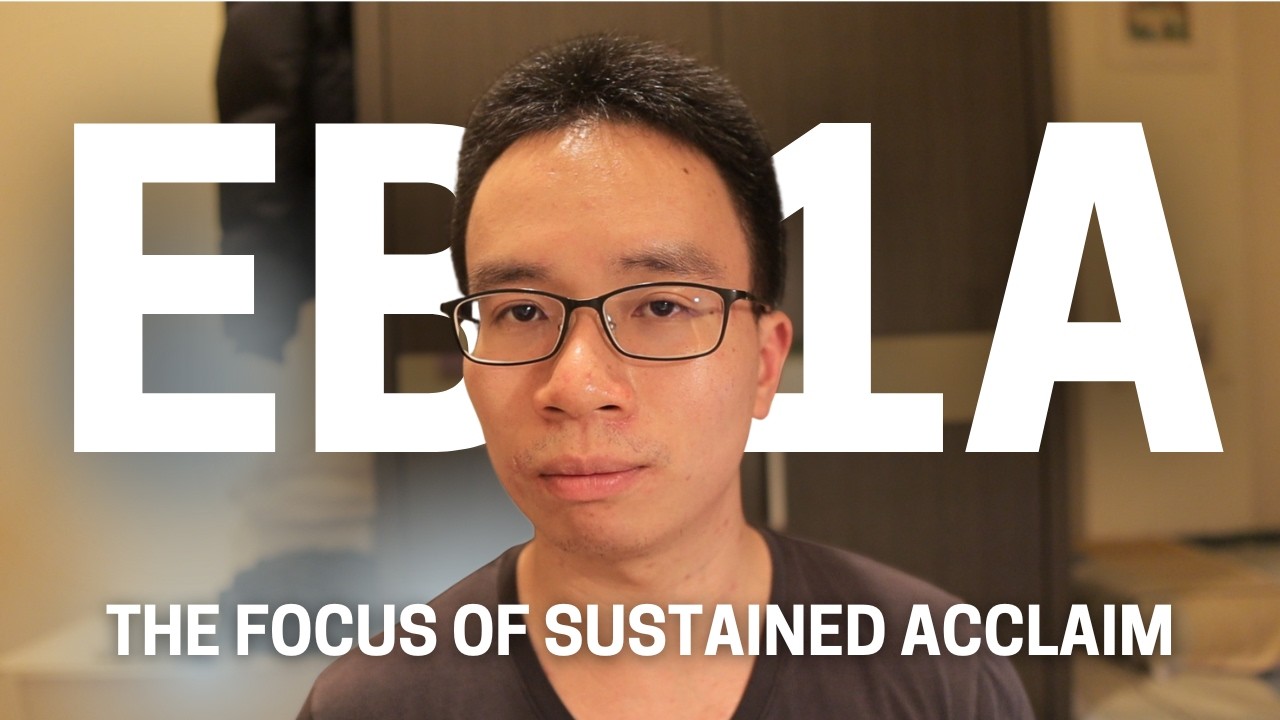 How to actually show strong EB1A sustained acclaim