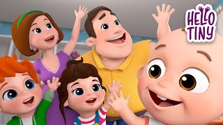 Baby Family ☝️ Finger Family Song | Nursery Rhymes for Kids | Hello Tiny | Animaj Kids