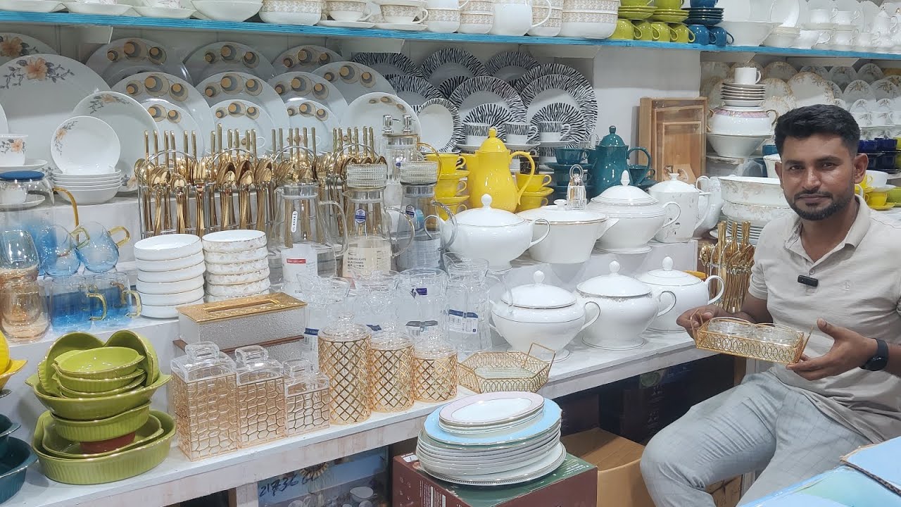 Bone China সিরামিকের সিংগেল পিসসহ লাক্সারি স্পাইস জার,ট্রে,টিস্যুবক্স,গ্লাস,মগ,কাপ ও ডিনার সেটের দাম