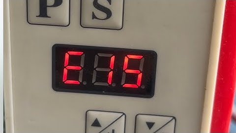 How to remove error 15 in zoje 9513