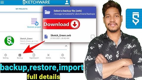 project backup restore import download sketchware pro