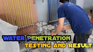 Water Penetration Testing and Result | Waterproof Testing | Ready Mix Concrete